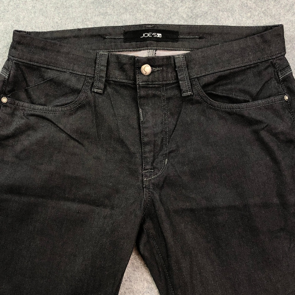 Joes Men Jeans 33x34 Black Brixton Straight Narrow Coated Rock Metallic Mid-rise - Picture 6 of 16
